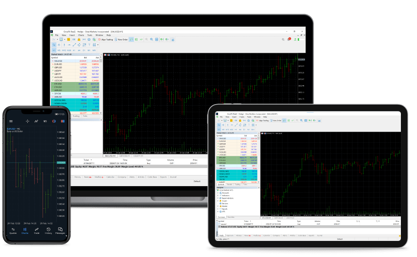 Trading Platform on Laptop